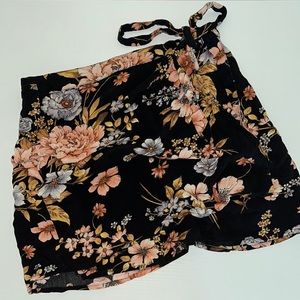 American Eagle Floral Wrap Skirt